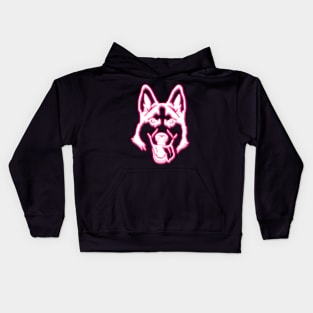 Neon Husky Kids Hoodie